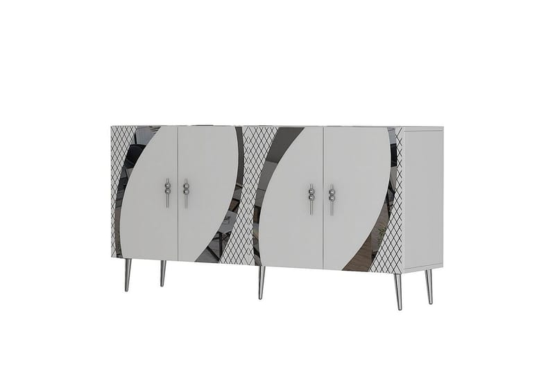 Zoman Konsollbord 150 cm - Hvit/Sølv - Møbler - Bord - Avlastningsbord & sidobord - Konsollbord & gangbord