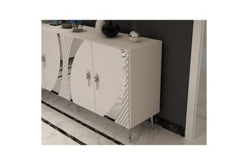 Zoman Konsollbord 150 cm - Hvit/Sølv - Møbler - Bord - Avlastningsbord & sidobord - Konsollbord & gangbord