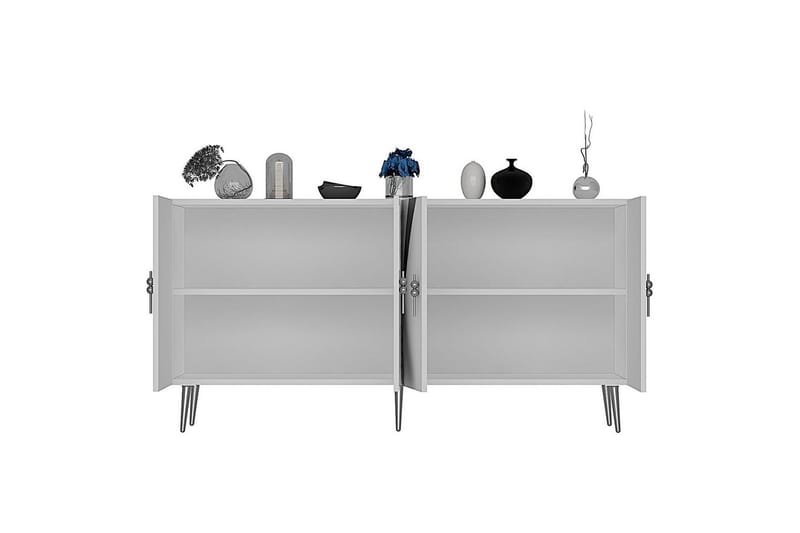 Zoman Konsollbord 150 cm - Hvit/Sølv - Møbler - Bord - Avlastningsbord & sidobord - Konsollbord & gangbord