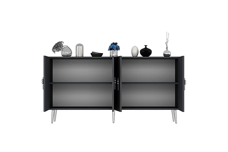 Zoman Konsollbord 150 cm - Sølv/Antrasitt - Møbler - Bord - Avlastningsbord & sidobord - Konsollbord & gangbord
