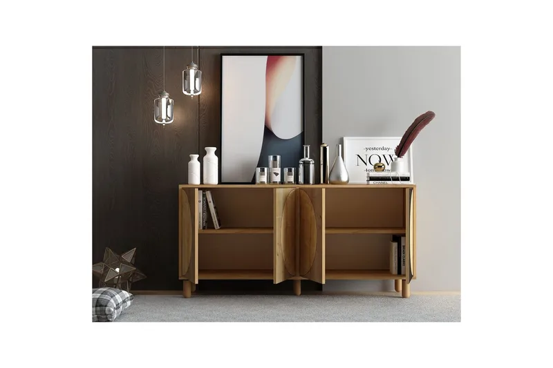 Zyric Konsollbord 150 cm - Eik - Møbler - Bord - Avlastningsbord & sidobord - Konsollbord & gangbord