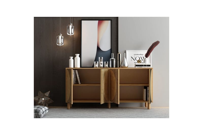 Zyric Konsollbord 150 cm - Eik - Møbler - Bord - Avlastningsbord & sidobord - Konsollbord & gangbord