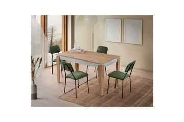 Azoula Spisebord 140 cm Rektangulær - Eik/Hvit - Møbler - Bord - Spisebord & kjøkkenbord