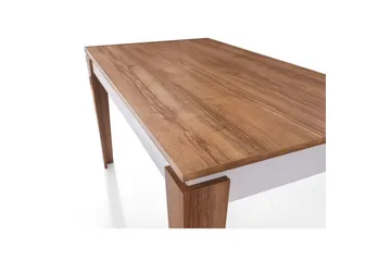 Azoula Spisebord 140 cm Rektangulær - Valnøtt/Hvit - Møbler - Bord - Spisebord & kjøkkenbord