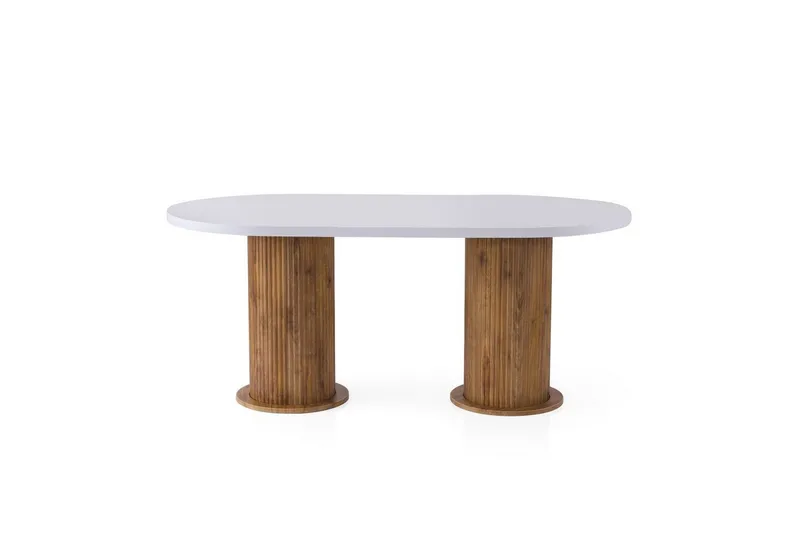 Babilas Spisebord 180 cm Oval, Hvit