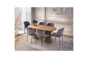 Babilas Spisebord 180 cm Oval - Valnøtt - Møbler - Bord - Spisebord & kjøkkenbord