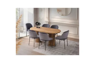 Babilas Spisebord 180 cm Oval - Valnøtt - Møbler - Bord - Spisebord & kjøkkenbord