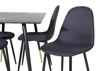 Balisa Spisegruppe 120 cm inkl. 4 Ypas Stoler - Svart - Møbler - Bord - Spisegruppe