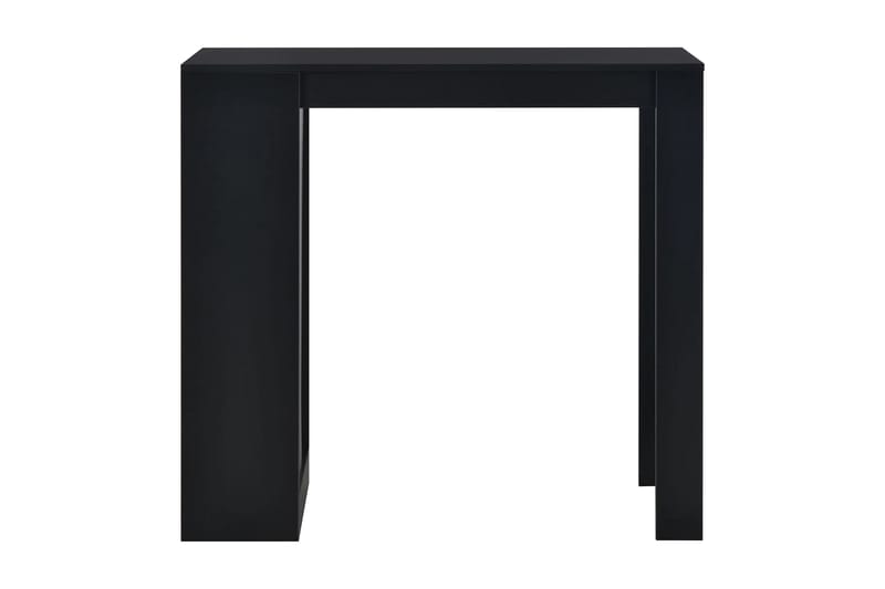 Barbord med hylle svart 110x50x103 cm - Svart - Barbord & ståbord