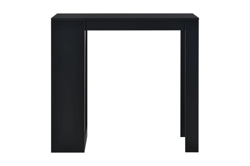 Barbord med hylle svart 110x50x103 cm - Barbord & ståbord