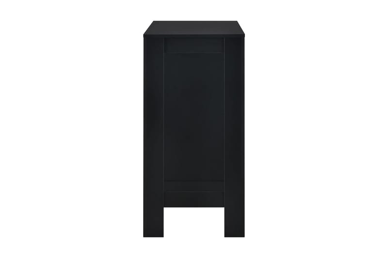 Barbord med hylle svart 110x50x103 cm - Svart - Barbord & ståbord