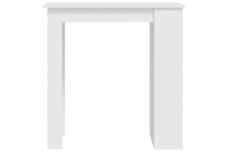 Barbord med oppbevaringsstativ hvit 102x50x103,5 cm sponplat - Hvit - Barbord & ståbord