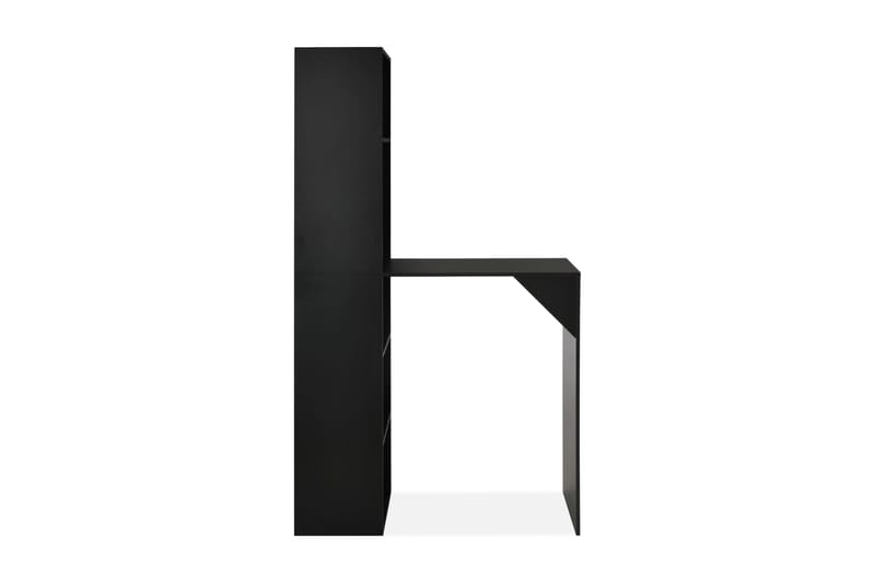 Barbord med skap 115x59x200 cm svart - Svart - Barbord & ståbord