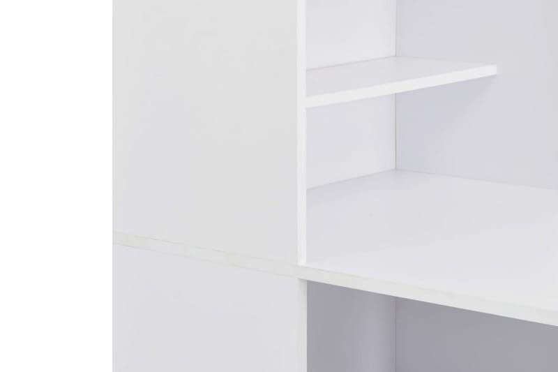 Barbord med skap hvit 115x59x200 cm - Hvit - Barbord & ståbord