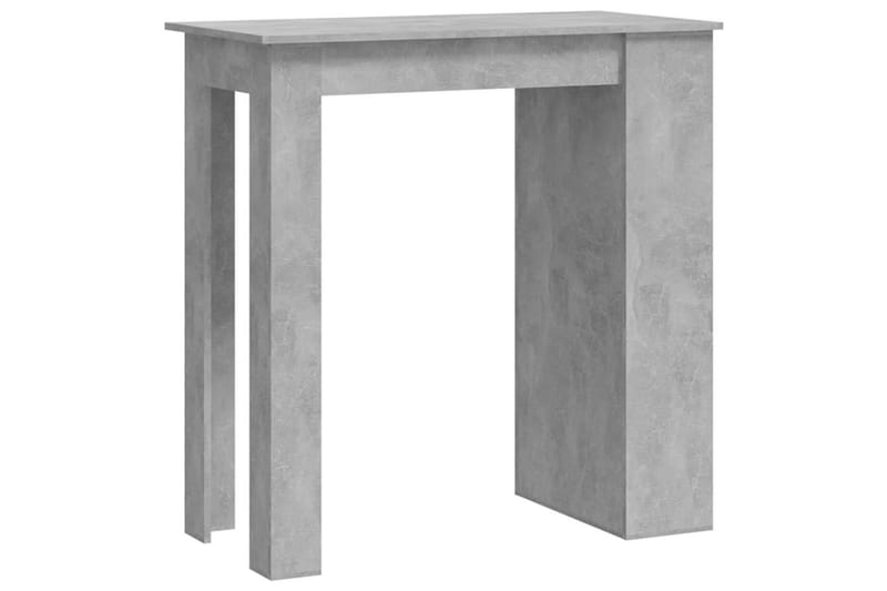 Barbord med oppbevaringsstativ grå 102x50x103,5 cm sponplate - Grå - Barbord & ståbord