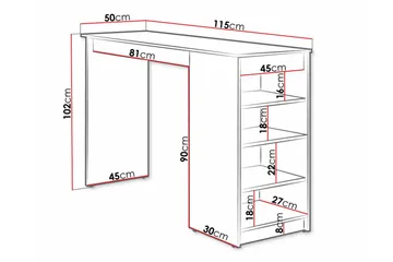 Kintore Barbord 50 cm - Brun - Møbler - Bord - Barbord & ståbord