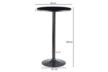 Willowdale Barbord 60 cm Runt - Svart - Møbler - Bord - Barbord & ståbord