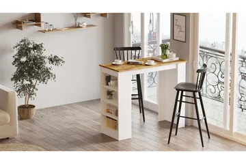 Zambasa Barbord 120 cm - Natur / Hvit - Møbler - Bord - Barbord & ståbord