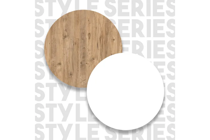 Zambasa Barbord 120 cm - Natur / Hvit - Møbler - Bord - Barbord & ståbord