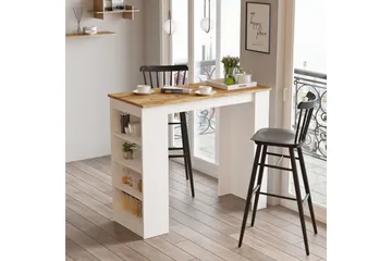 Zambasa Barbord 120 cm - Natur / Hvit - Møbler - Bord - Barbord & ståbord