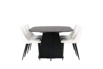 Bariso Spisebord 230x115x75 cm Ovalt med 6 Night Spisestoler - Møbler - Bord - Spisegruppe