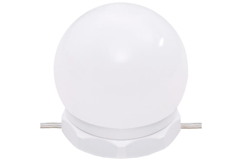 beBasic Sminkebord med LED røkt eik 96x40x142 cm - Brun - Sminkebord & toalettbord