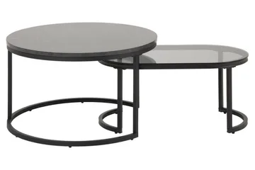 Belgrat Sofabord 70 cm - Svart - Møbler - Bord - Sofabord & salongbord