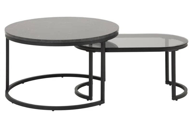 Belgrat Sofabord 70 cm - Svart - Møbler - Bord - Sofabord & salongbord