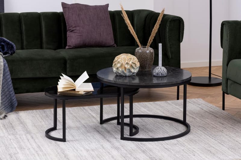 Belgrat Sofabord 70 cm - Svart - Møbler - Bord - Sofabord & salongbord
