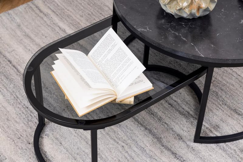 Belgrat Sofabord 70 cm - Svart - Møbler - Bord - Sofabord & salongbord