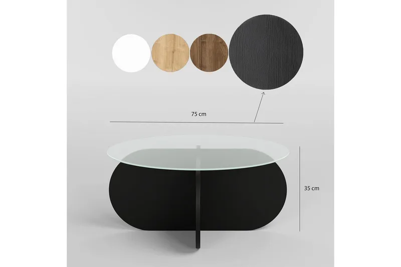 Bengul Sofabord 70 cm - Svart - Møbler - Bord - Sofabord & salongbord