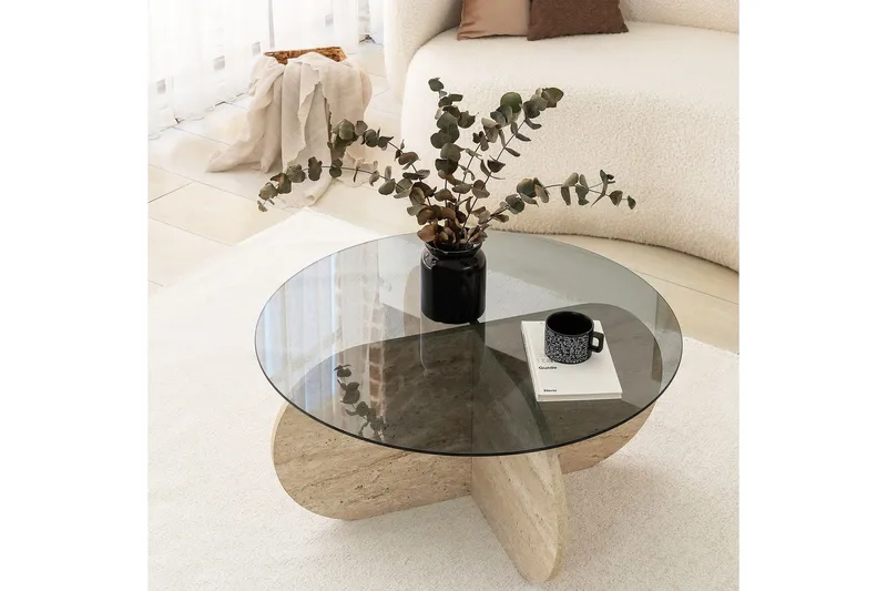 Bengul Sofabord 75 cm - Beige - Møbler - Bord - Sofabord & salongbord