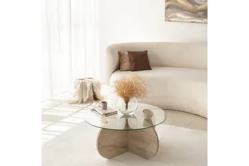 Bengul Sofabord 75 cm - Beige - Møbler - Bord - Sofabord & salongbord