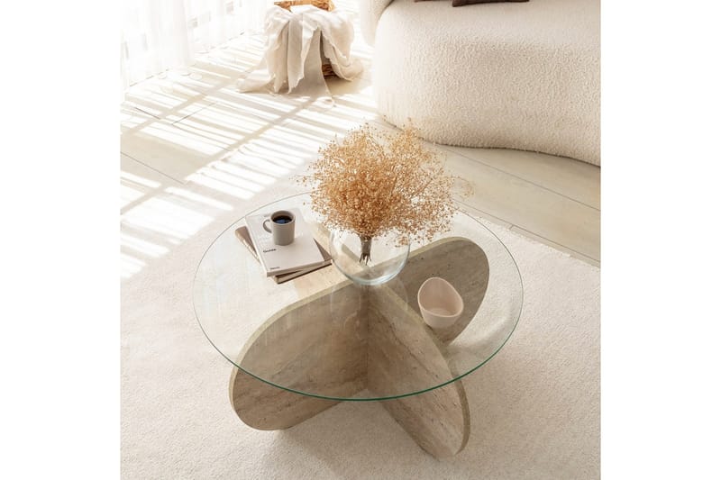 Bengul Sofabord 75 cm - Beige - Møbler - Bord - Sofabord & salongbord