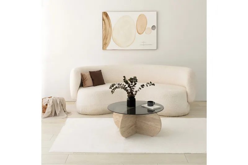 Bengul Sofabord 75 cm - Beige - Møbler - Bord - Sofabord & salongbord