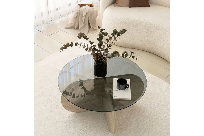 Bengul Sofabord 75 cm - Beige - Møbler - Bord - Sofabord & salongbord