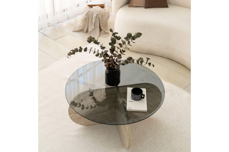 Bengul Sofabord 75 cm - Beige - Møbler - Bord - Sofabord & salongbord