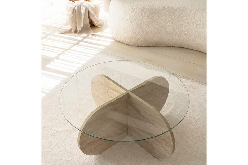 Bengul Sofabord 75 cm - Beige - Møbler - Bord - Sofabord & salongbord