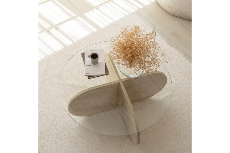 Bengul Sofabord 75 cm - Beige - Møbler - Bord - Sofabord & salongbord