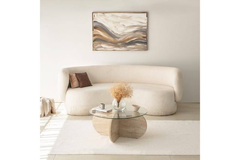 Bengul Sofabord 75 cm - Beige - Møbler - Bord - Sofabord & salongbord