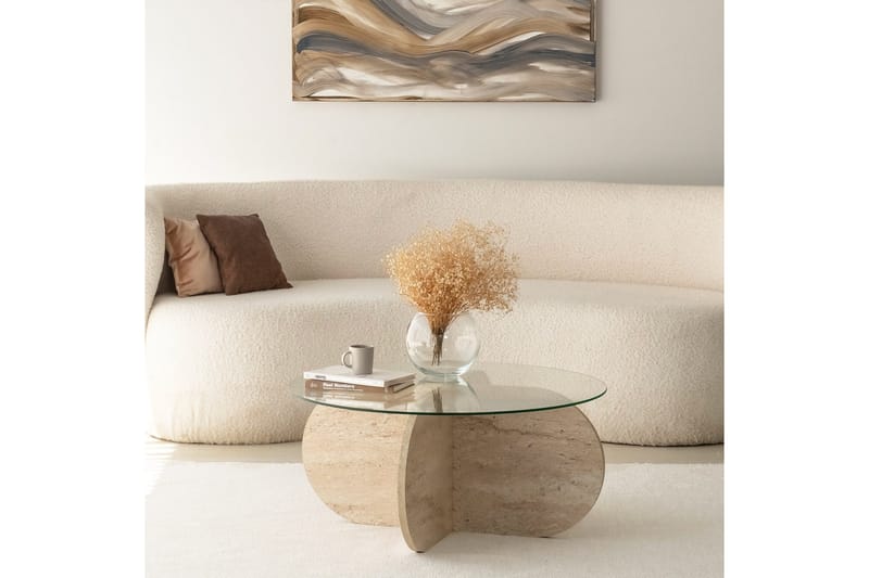 Bengul Sofabord 75 cm - Beige - Møbler - Bord - Sofabord & salongbord