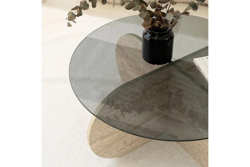 Bengul Sofabord 75 cm - Beige - Møbler - Bord - Sofabord & salongbord