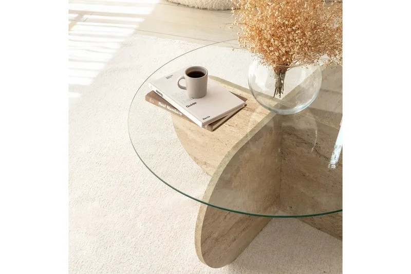 Bengul Sofabord 75 cm - Beige - Møbler - Bord - Sofabord & salongbord