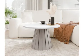 Berber Salongbord 75 cm - Beige/Hvit - Møbler - Bord - Sofabord & salongbord