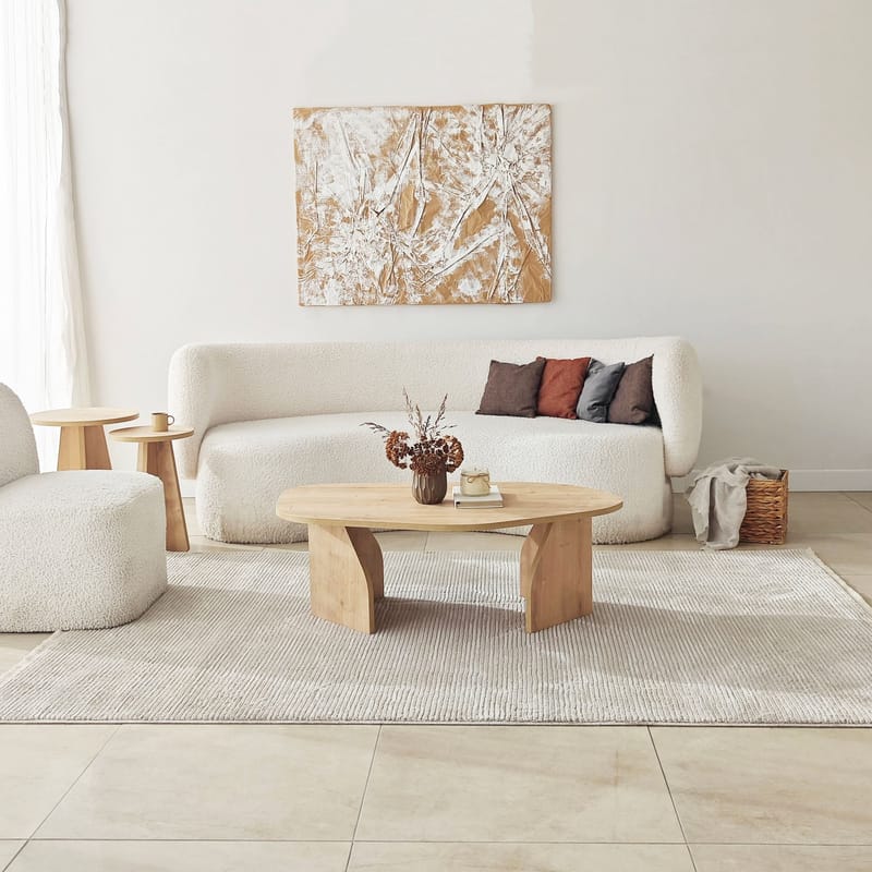 Berriaren Sofabord 100 cm - Sapphire oak - Møbler - Bord - Sofabord & salongbord