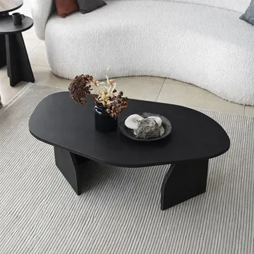Berriaren Sofabord 100 cm - Svart - Møbler - Bord - Sofabord & salongbord