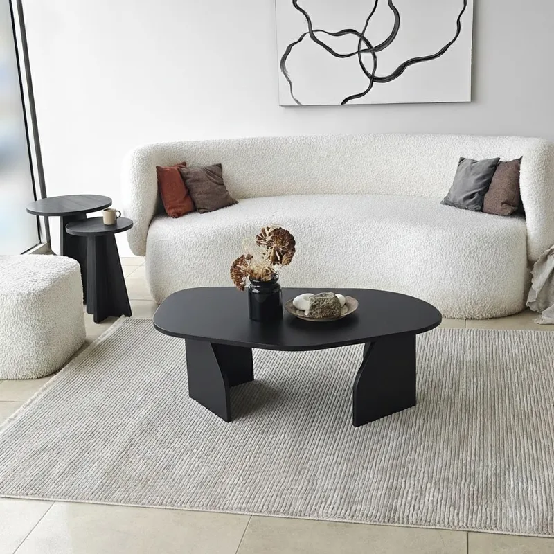 Berriaren Sofabord 100 cm - Svart - Møbler - Bord - Sofabord & salongbord