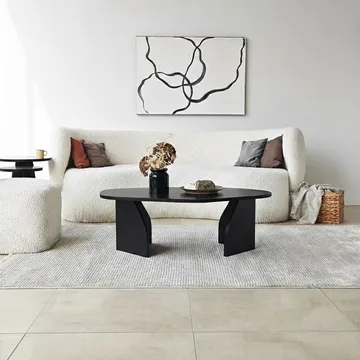 Berriaren Sofabord 100 cm - Svart - Møbler - Bord - Sofabord & salongbord