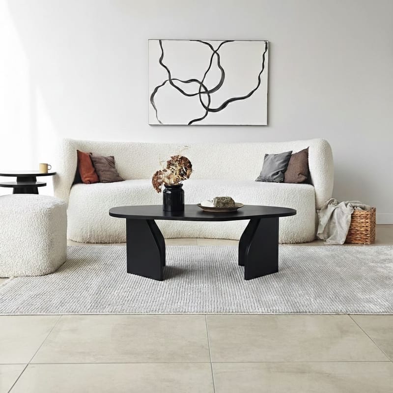 Berriaren Sofabord 100 cm - Svart - Møbler - Bord - Sofabord & salongbord