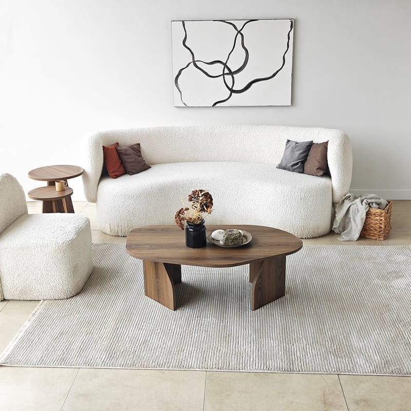 Berriaren Sofabord 100 cm - Valnøtt - Møbler - Bord - Sofabord & salongbord